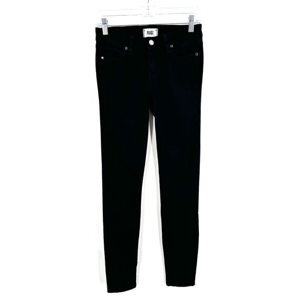 PAIGE Women's Black Verdugo Ultra Skinny Denim Jeans Size 26 - Picture 2 of 9